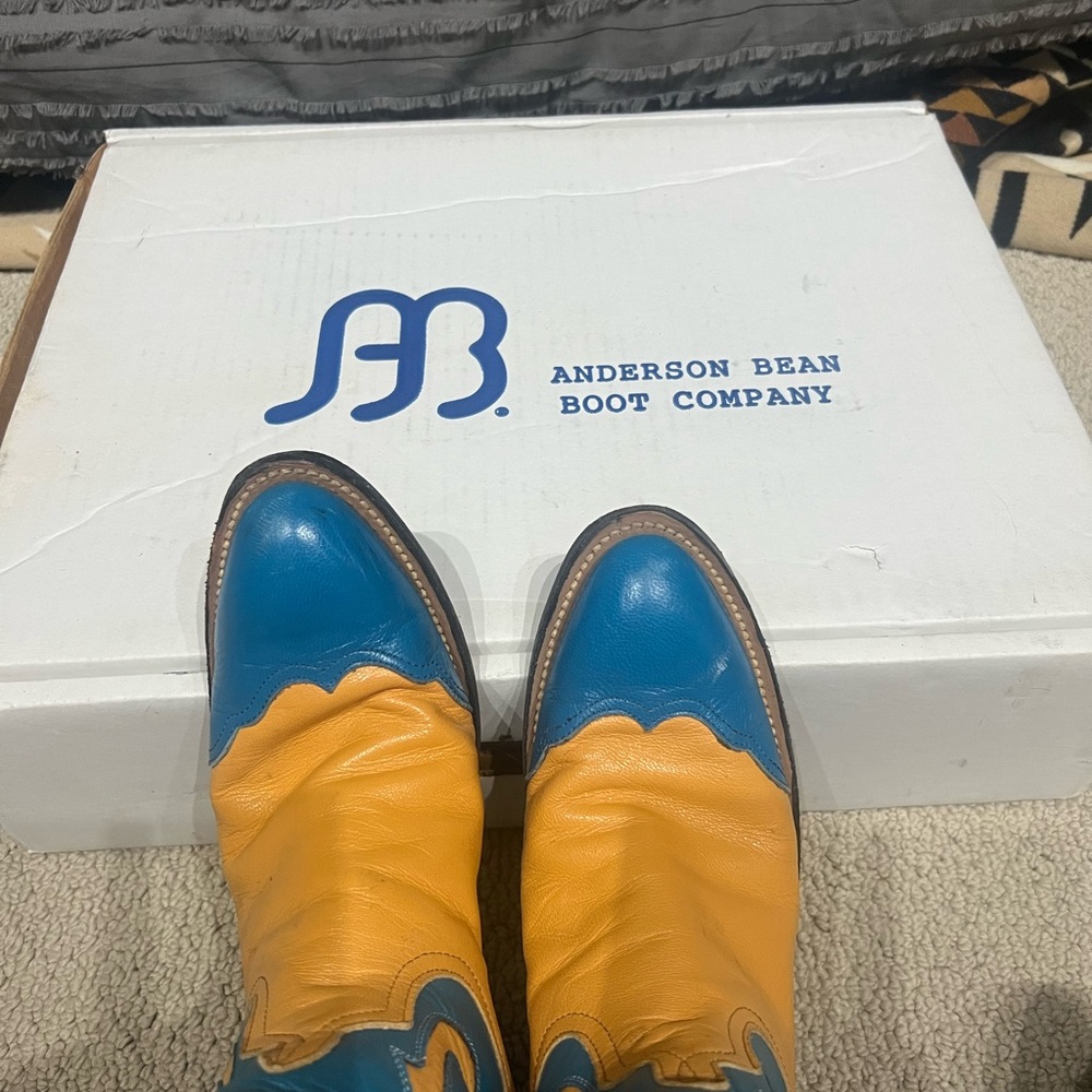 Vintage custom made Anderson Bean ladies cowboy boots 6.5B - Picture 6 of 10